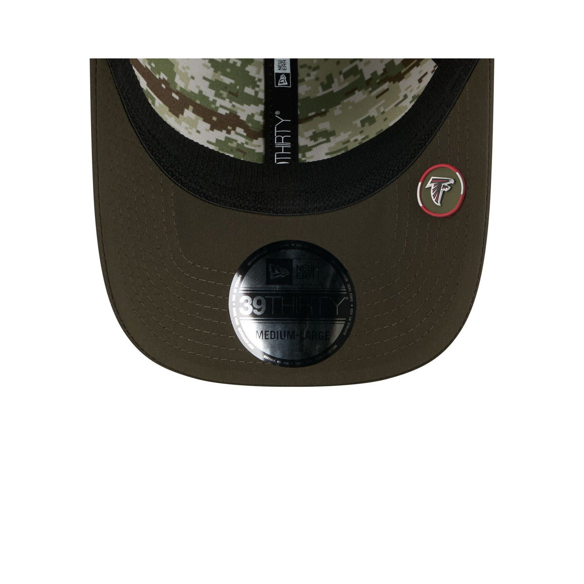 Atlanta Falcons 2025 Salute to Service 39THIRTY Stretch Fit Hat