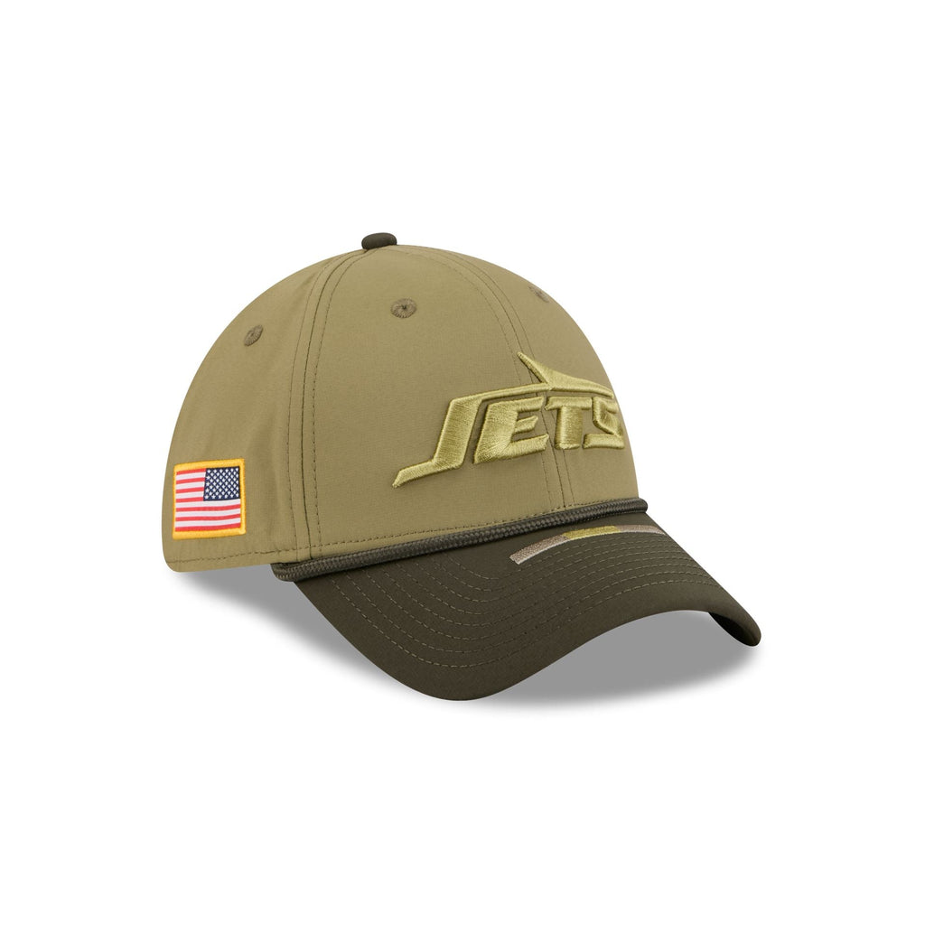 New York Jets 2025 Salute to Service 39THIRTY Stretch Fit Hat
