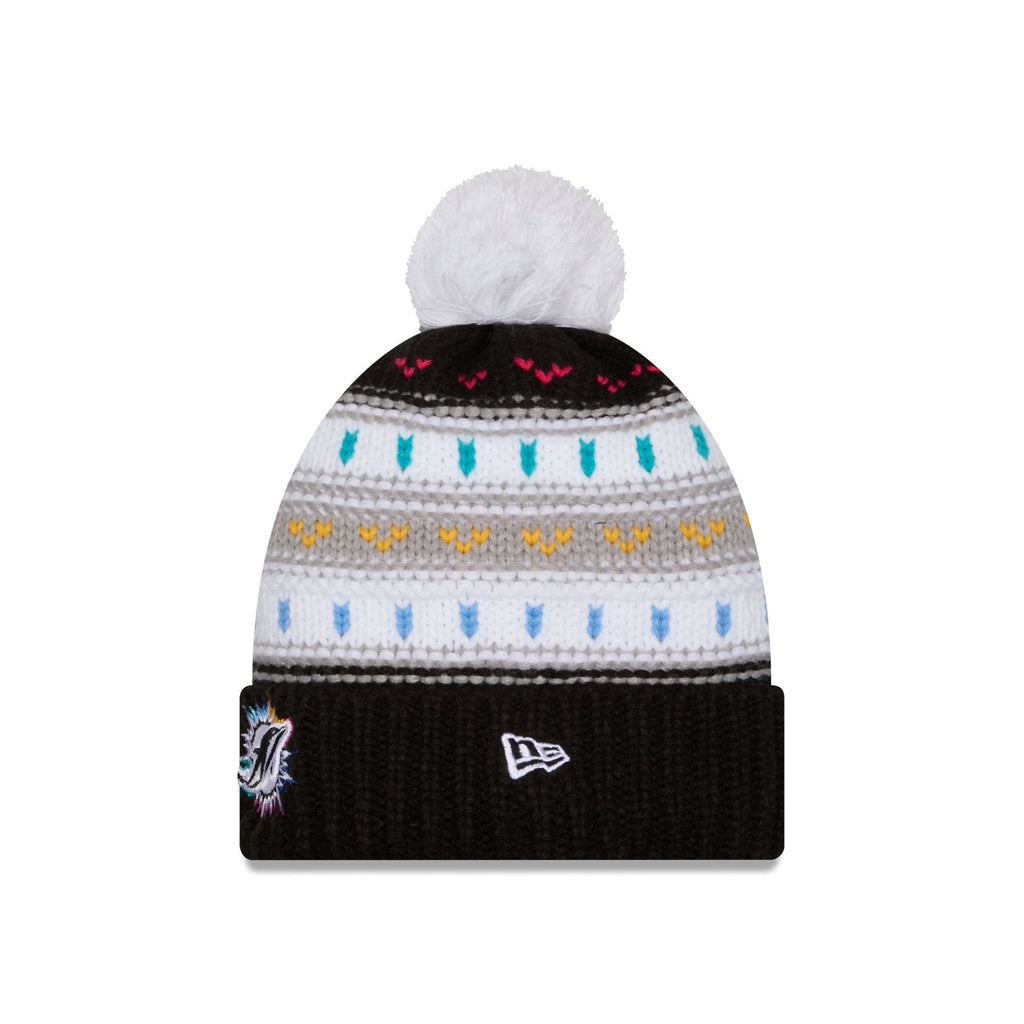 Miami Dolphins 2025 Crucial Catch Women's Pom Knit Hat