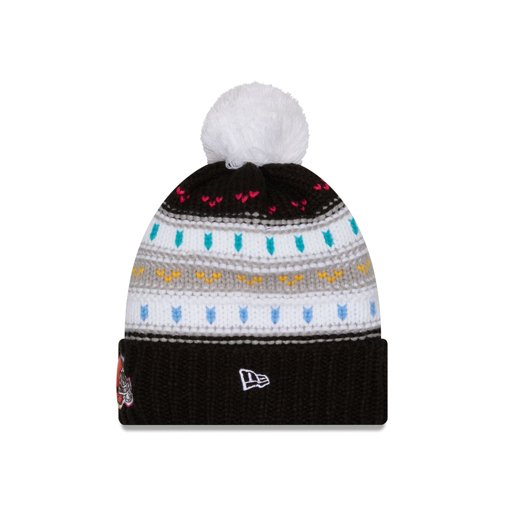 Cleveland Browns 2025 Crucial Catch Women's Pom Knit Hat