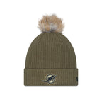 Miami Dolphins 2025 Salute to Service Women's Pom Knit Hat