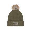 New York Giants 2025 Salute to Service Women's Pom Knit Hat