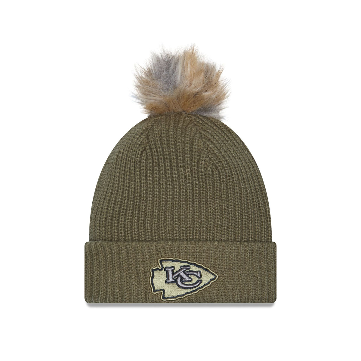 Kansas City Chiefs 2025 Salute to Service Women's Pom Knit Hat