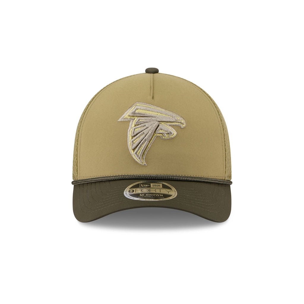 Atlanta Falcons 2025 Salute to Service 9FORTY M-Crown A-Frame Trucker Hat