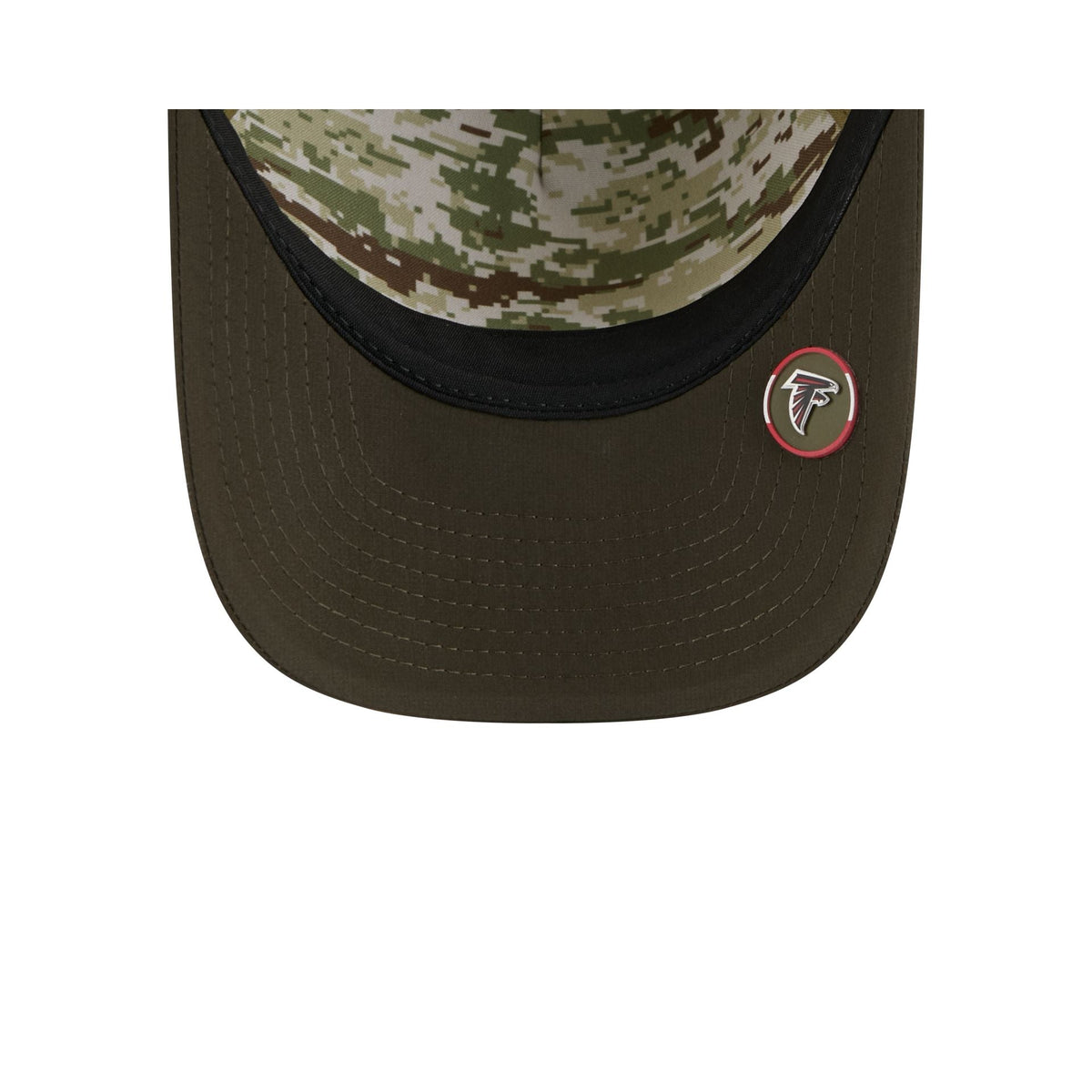 Atlanta Falcons 2025 Salute to Service 9FORTY M-Crown A-Frame Trucker Hat