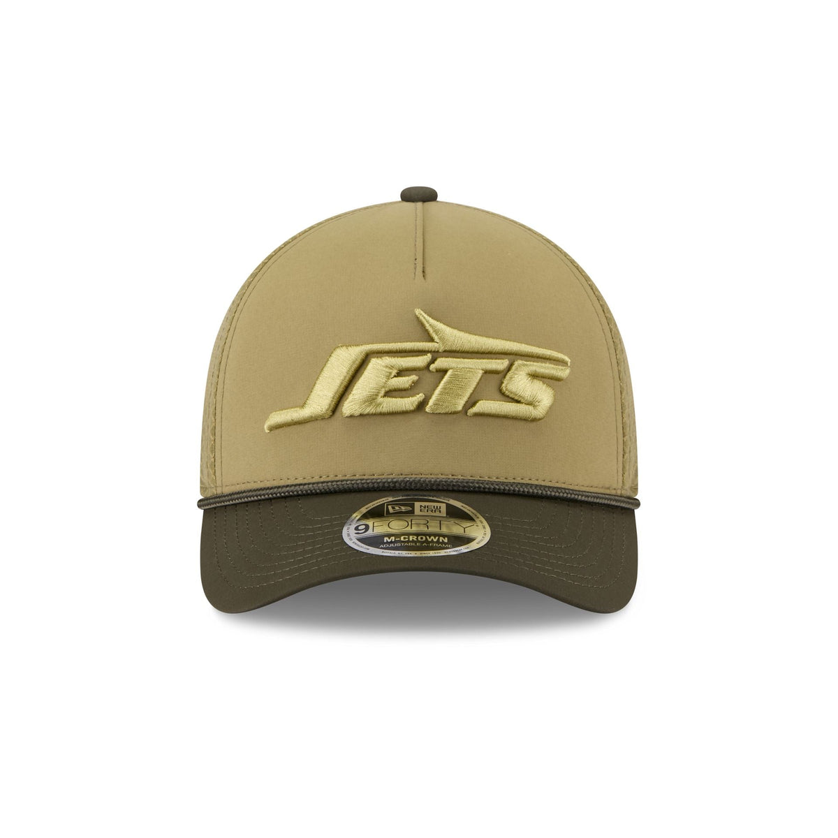 New York Jets 2025 Salute to Service 9FORTY M-Crown A-Frame Trucker Hat