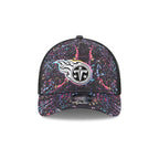 Tennessee Titans 2025 Crucial Catch 9FORTY M-Crown A-Frame Trucker Hat