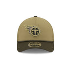 Tennessee Titans 2025 Salute to Service 9FORTY M-Crown A-Frame Trucker Hat