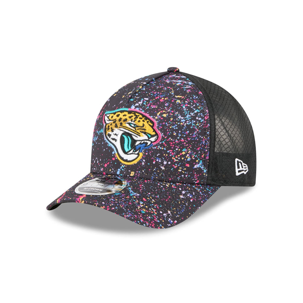 Jacksonville Jaguars 2025 Crucial Catch 9FORTY M-Crown A-Frame Trucker Hat