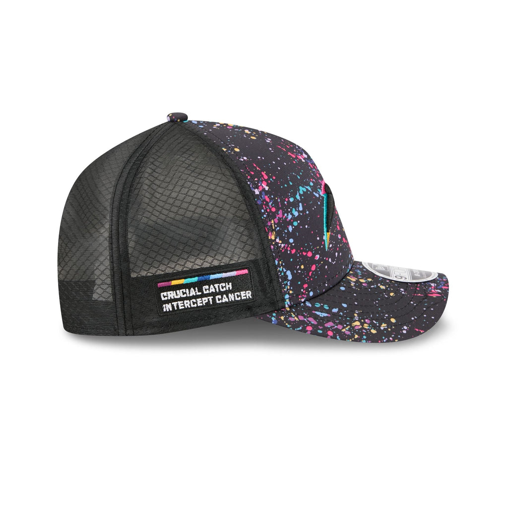 Los Angeles Chargers 2025 Crucial Catch 9FORTY M-Crown A-Frame Trucker Hat