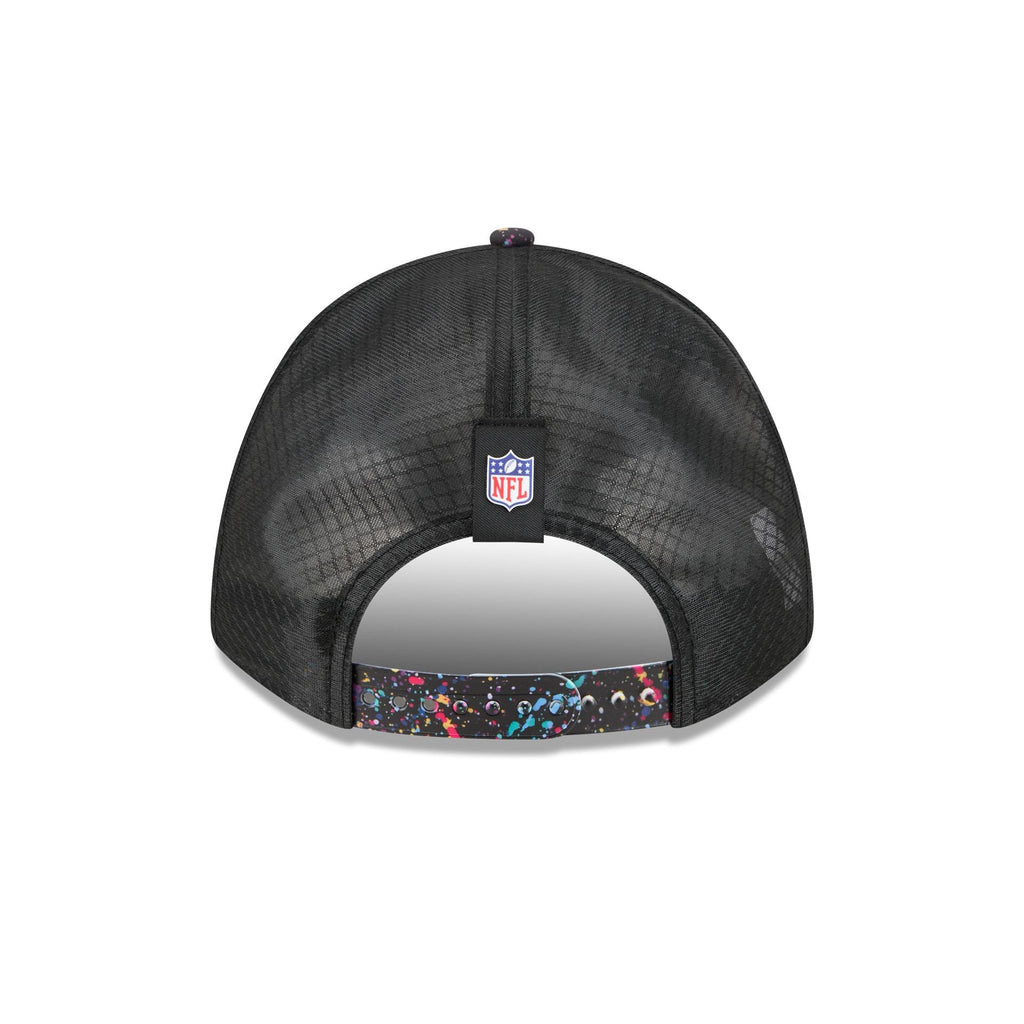 Los Angeles Rams 2025 Crucial Catch 9FORTY M-Crown A-Frame Trucker Hat