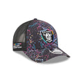 Las Vegas Raiders 2025 Crucial Catch 9FORTY M-Crown A-Frame Trucker Hat