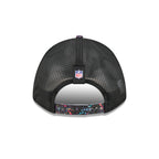 Las Vegas Raiders 2025 Crucial Catch 9FORTY M-Crown A-Frame Trucker Hat