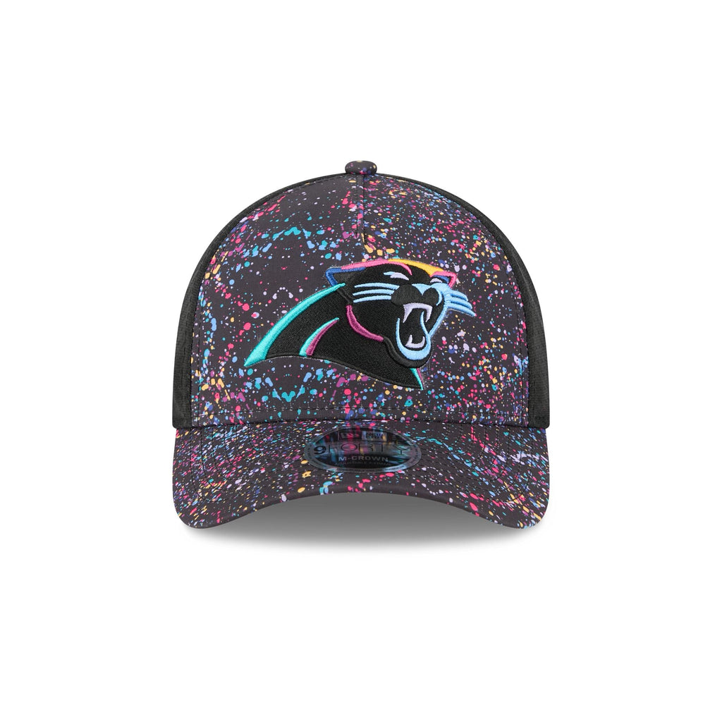 Carolina Panthers 2025 Crucial Catch 9FORTY M-Crown A-Frame Trucker Hat