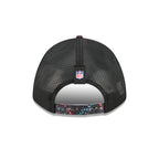 Carolina Panthers 2025 Crucial Catch 9FORTY M-Crown A-Frame Trucker Hat