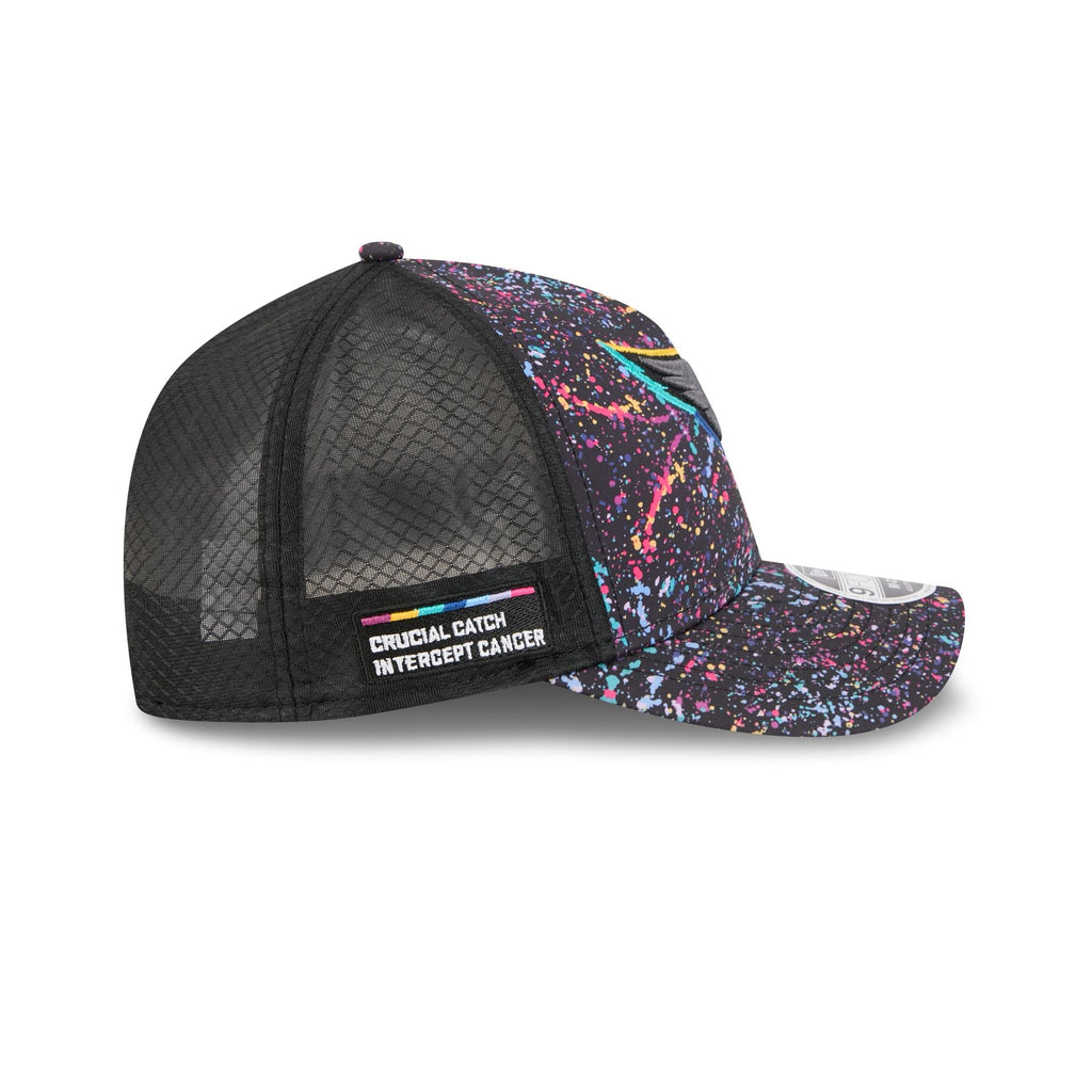 Arizona Cardinals 2025 Crucial Catch 9FORTY M-Crown A-Frame Trucker Hat