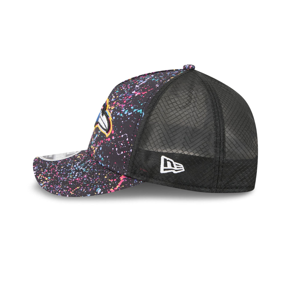 Baltimore Ravens 2025 Crucial Catch 9FORTY M-Crown A-Frame Trucker Hat