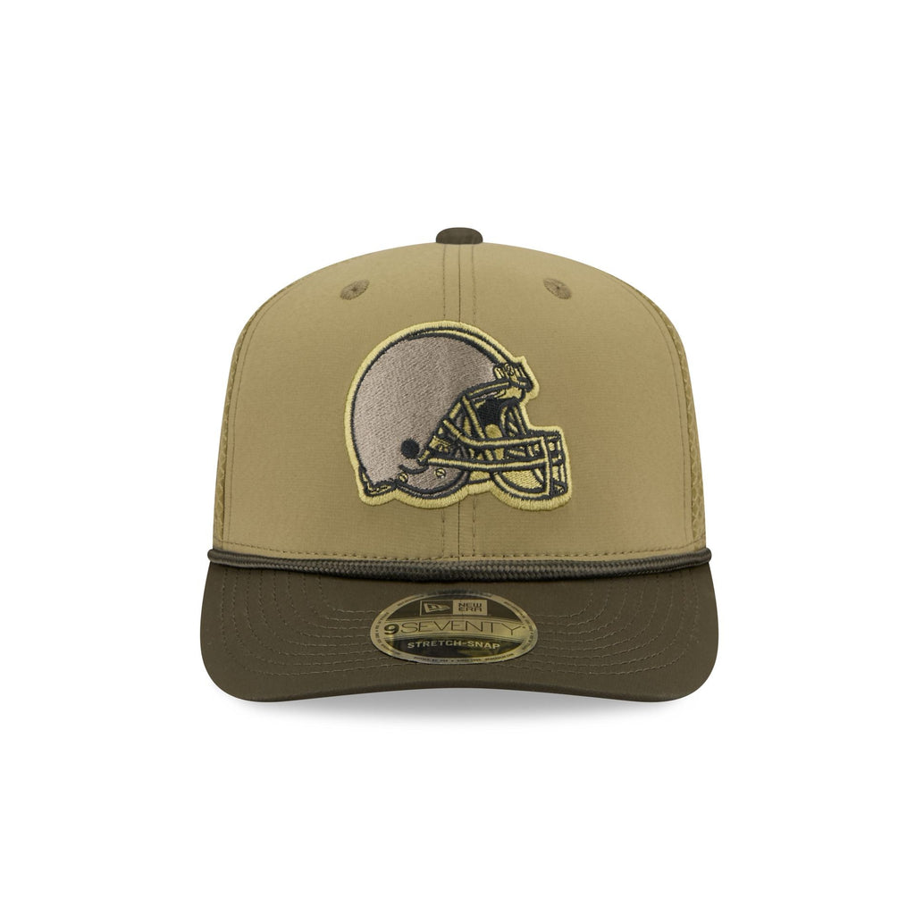 Cleveland Browns 2025 Salute to Service 9SEVENTY Trucker Hat