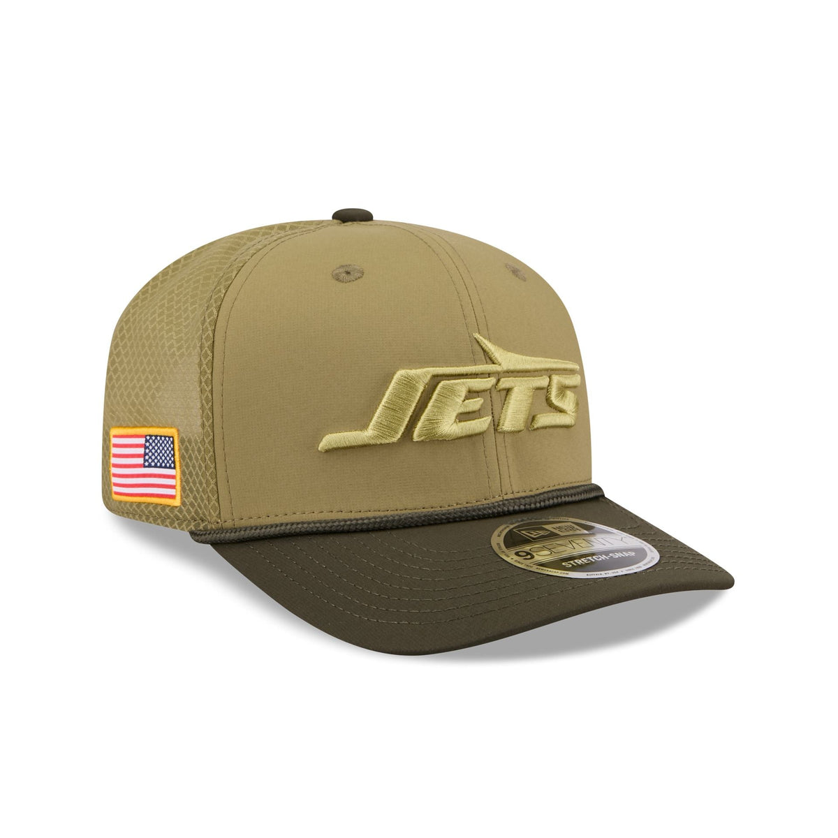 New York Jets 2025 Salute to Service 9SEVENTY Trucker Hat