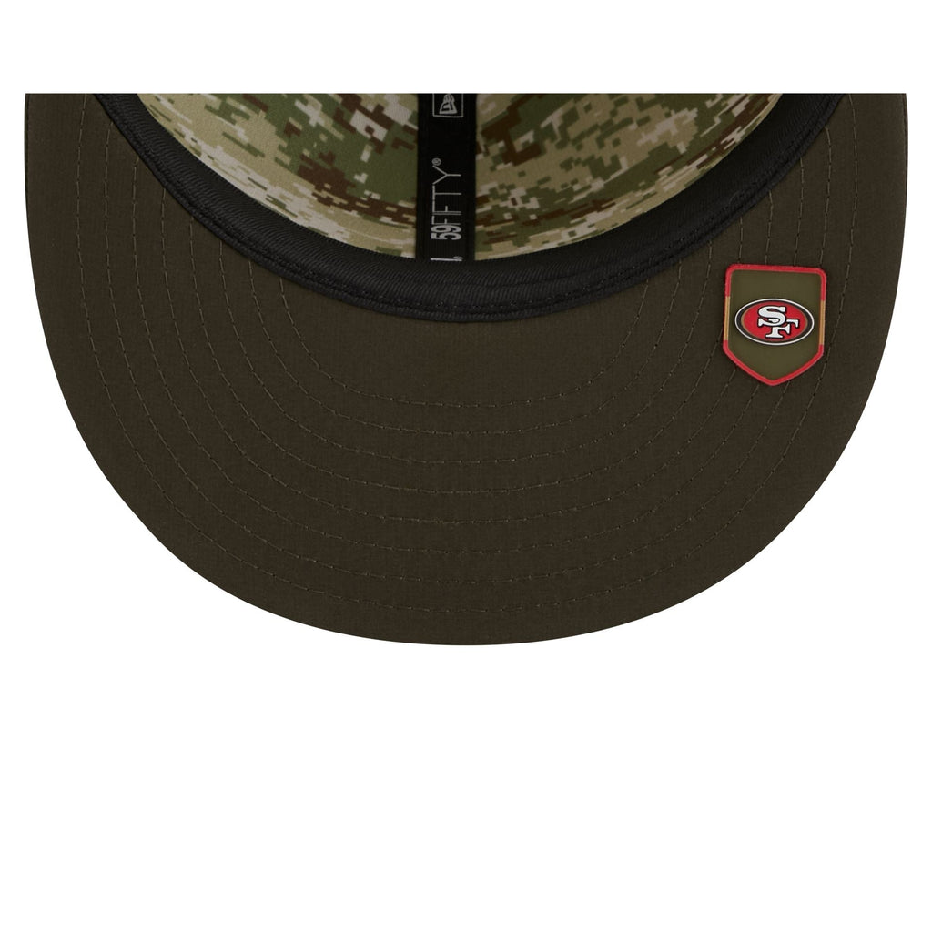 San Francisco 49ers 2025 Salute to Service 59FIFTY Fitted Hat