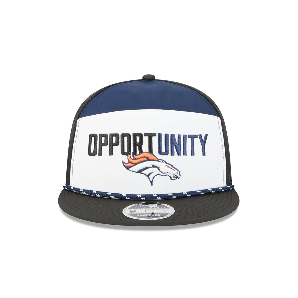 Denver Broncos 2025 Inspire Change Split Panel 9FIFTY Snapback Hat