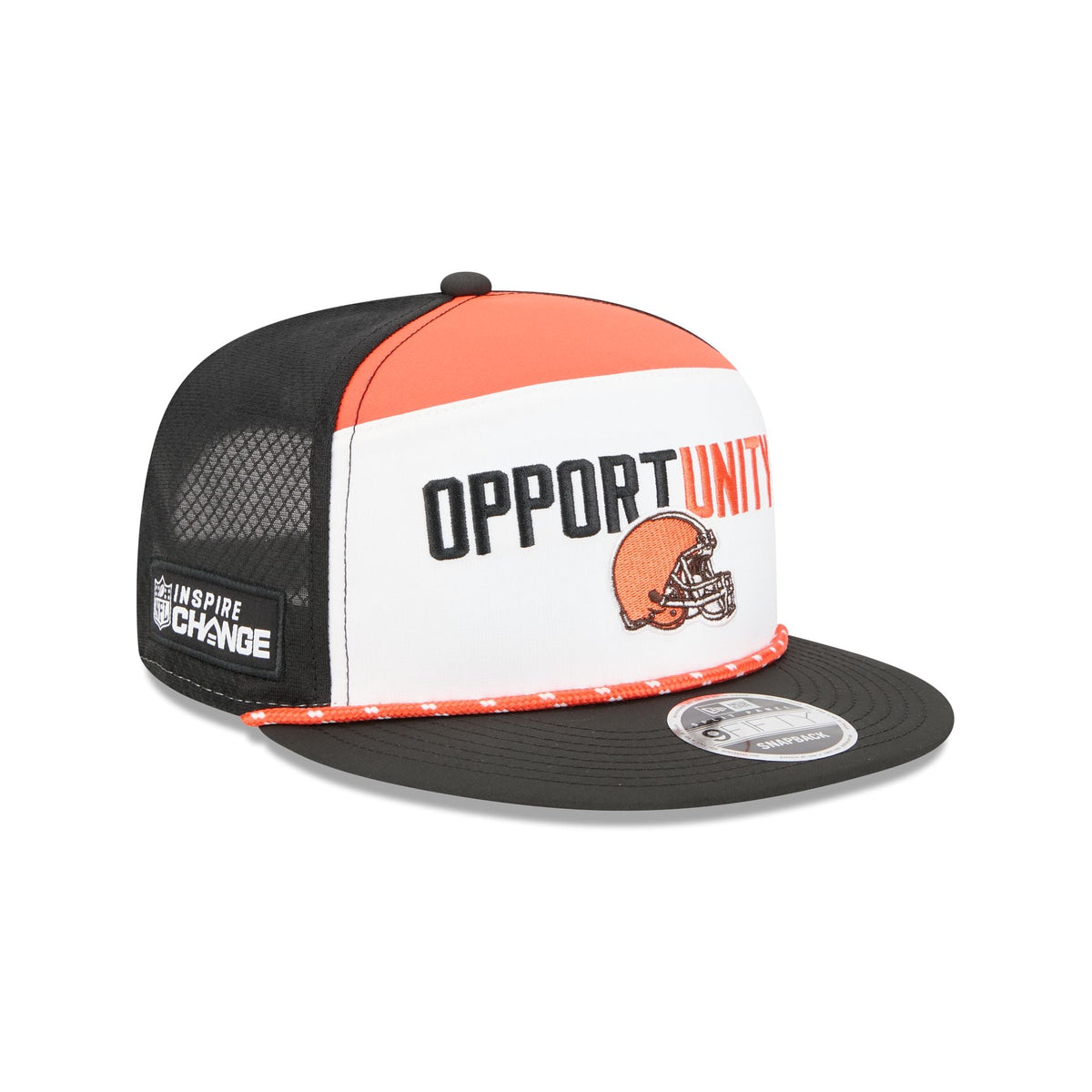 Cleveland Browns 2025 Inspire Change Split Panel 9FIFTY Snapback Hat