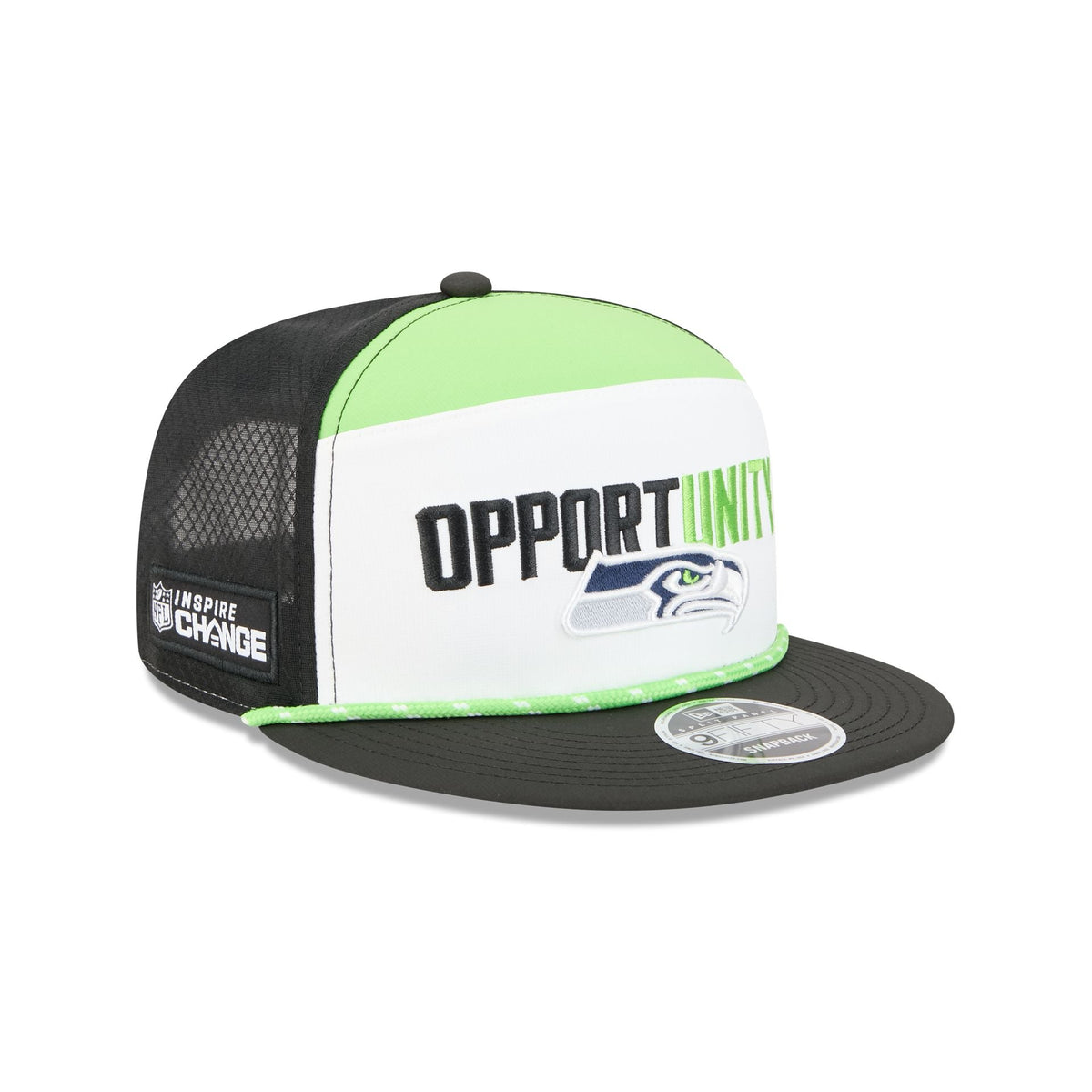 Seattle Seahawks 2025 Inspire Change Split Panel 9FIFTY Snapback Hat