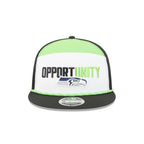 Seattle Seahawks 2025 Inspire Change Split Panel 9FIFTY Snapback Hat