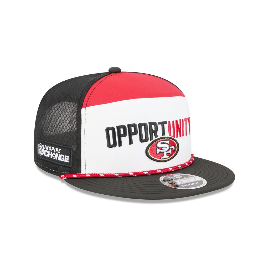 San Francisco 49ers 2025 Inspire Change Split Panel 9FIFTY Snapback Hat