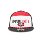 San Francisco 49ers 2025 Inspire Change Split Panel 9FIFTY Snapback Hat