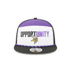 Minnesota Vikings 2025 Inspire Change Split Panel 9FIFTY Snapback Hat