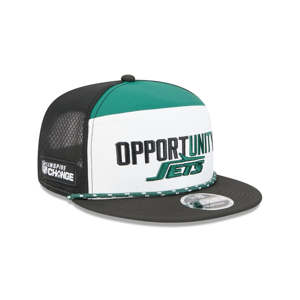 New York Jets 2025 Inspire Change Split Panel 9FIFTY Snapback Hat