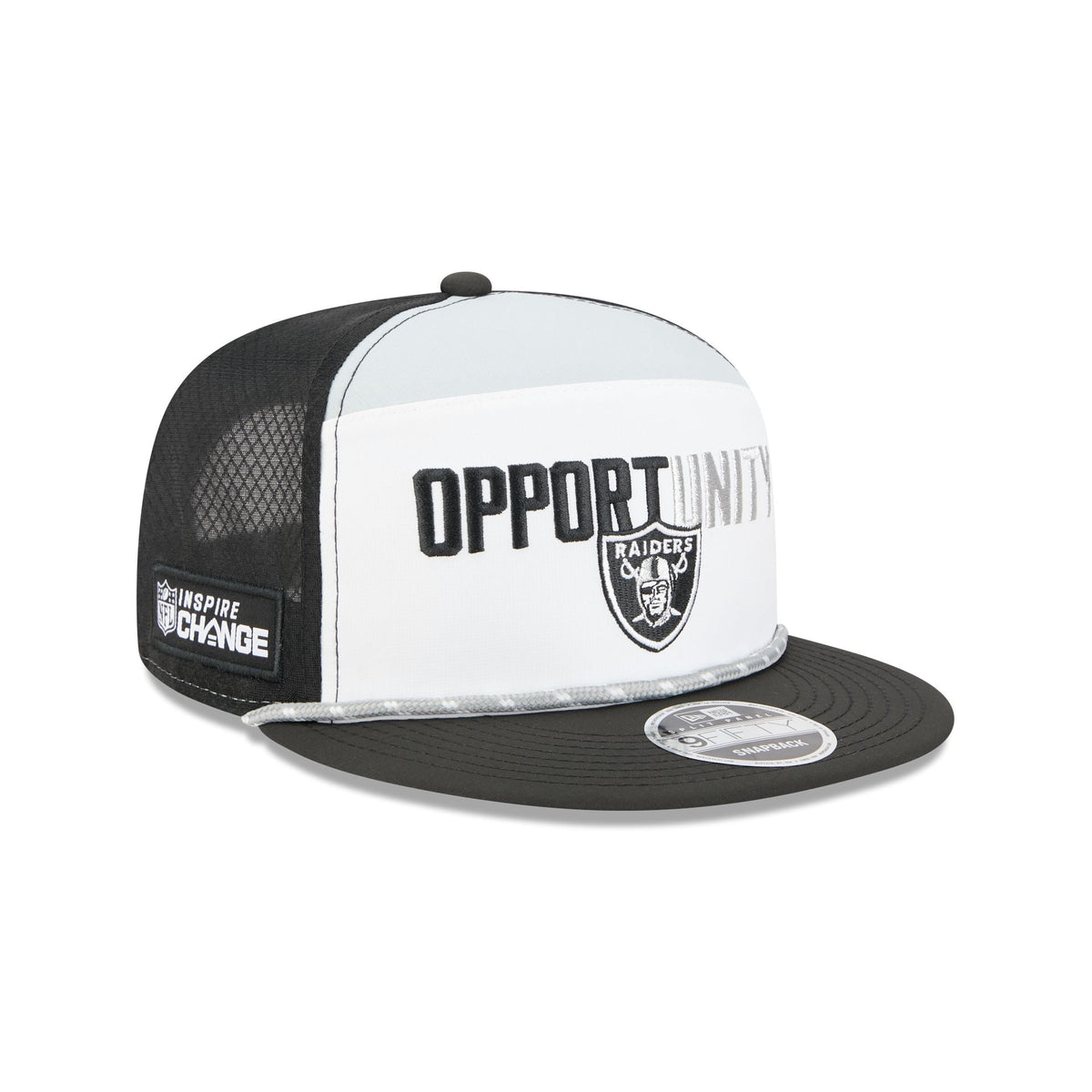 Las Vegas Raiders 2025 Inspire Change Split Panel 9FIFTY Snapback Hat