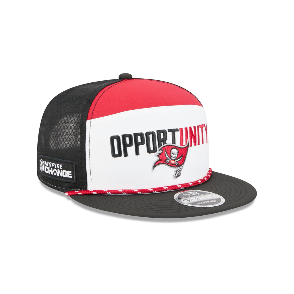 Tampa Bay Buccaneers 2025 Inspire Change Split Panel 9FIFTY Snapback Hat