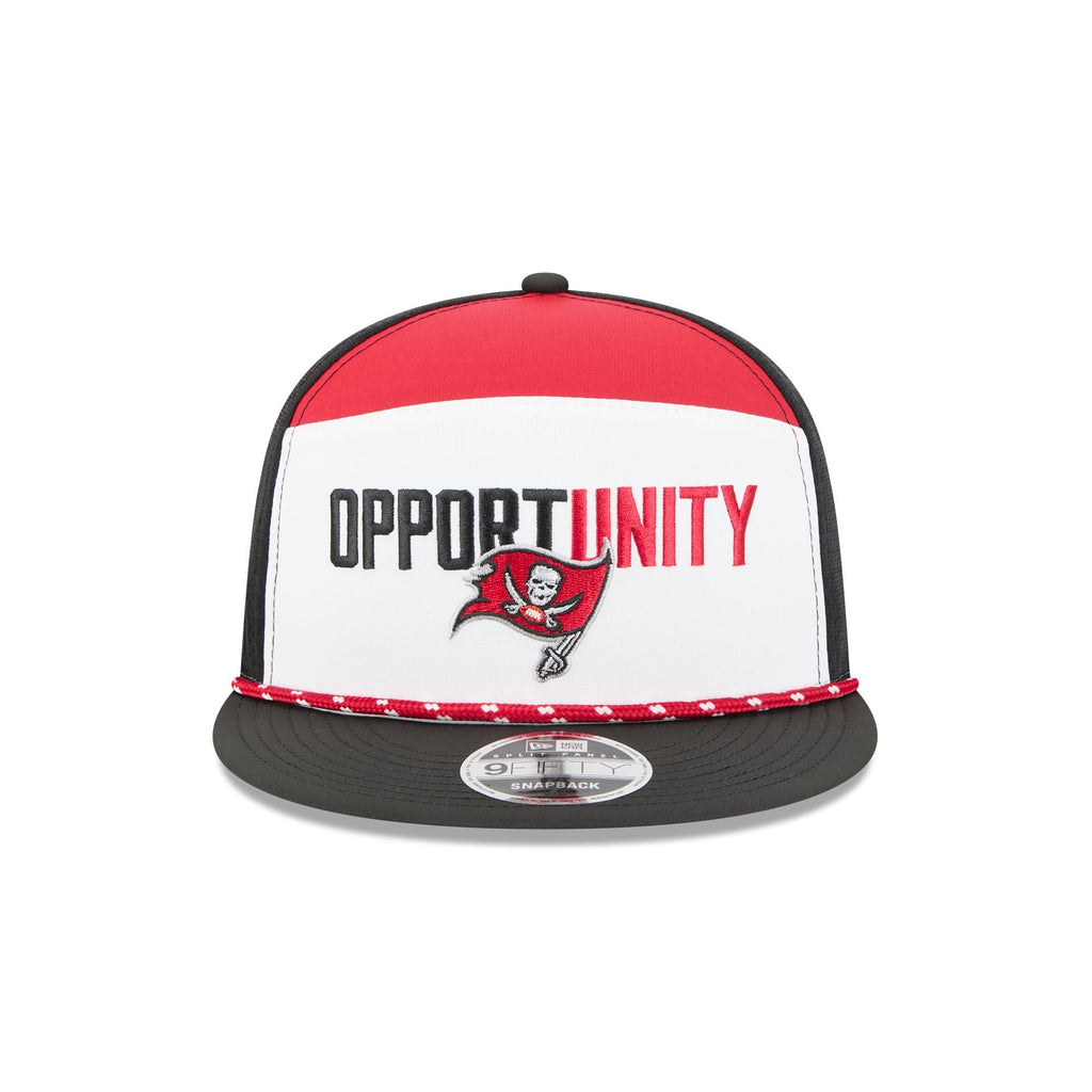 Tampa Bay Buccaneers 2025 Inspire Change Split Panel 9FIFTY Snapback Hat