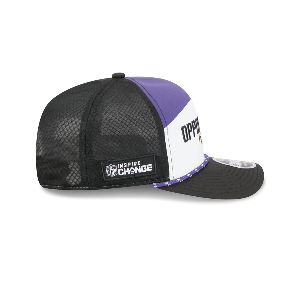 Baltimore Ravens 2025 Inspire Change Split Panel 9SEVENTY Trucker Hat