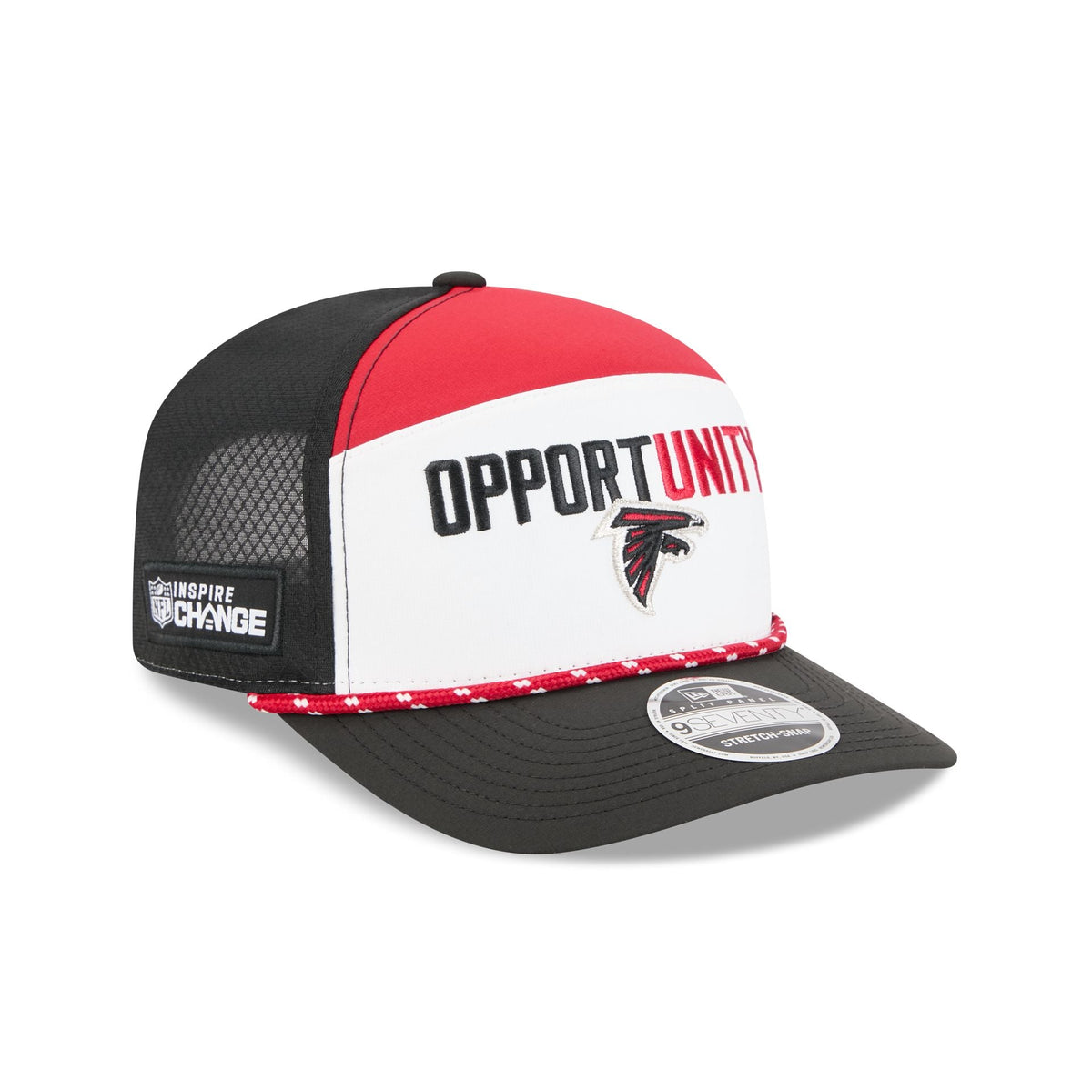 Atlanta Falcons 2025 Inspire Change Split Panel 9SEVENTY Trucker Hat