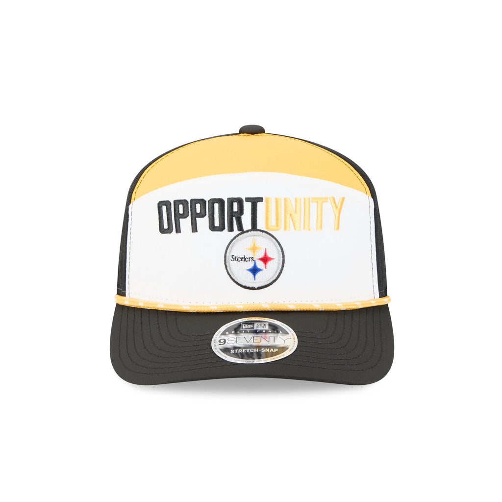 Pittsburgh Steelers 2025 Inspire Change Split Panel 9SEVENTY Trucker Hat