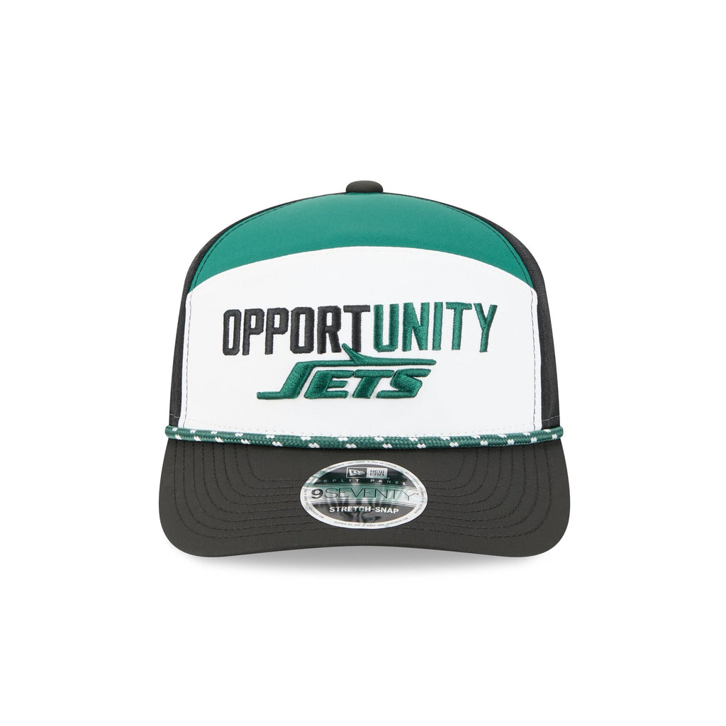 New York Jets 2025 Inspire Change Split Panel 9SEVENTY Trucker Hat