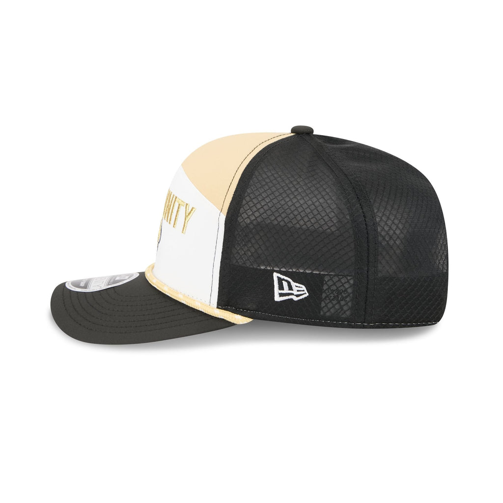 New Orleans Saints 2025 Inspire Change Split Panel 9SEVENTY Trucker Hat