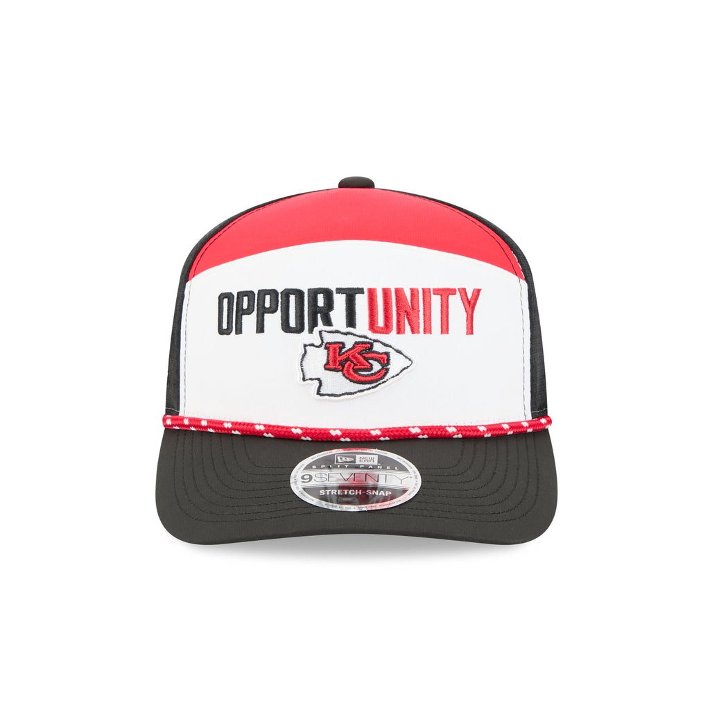 Kansas City Chiefs 2025 Inspire Change Split Panel 9SEVENTY Trucker Hat