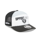 Las Vegas Raiders 2025 Inspire Change Split Panel 9SEVENTY Trucker Hat
