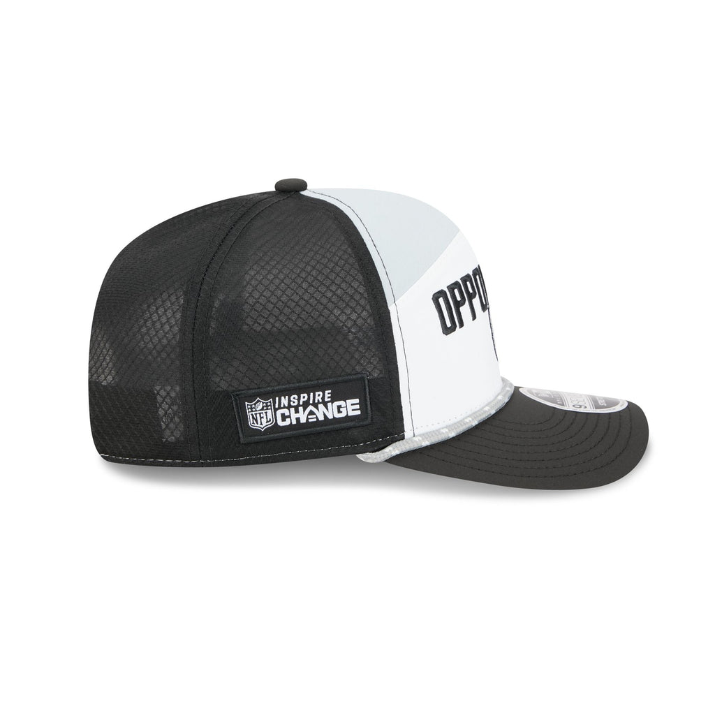 Las Vegas Raiders 2025 Inspire Change Split Panel 9SEVENTY Trucker Hat