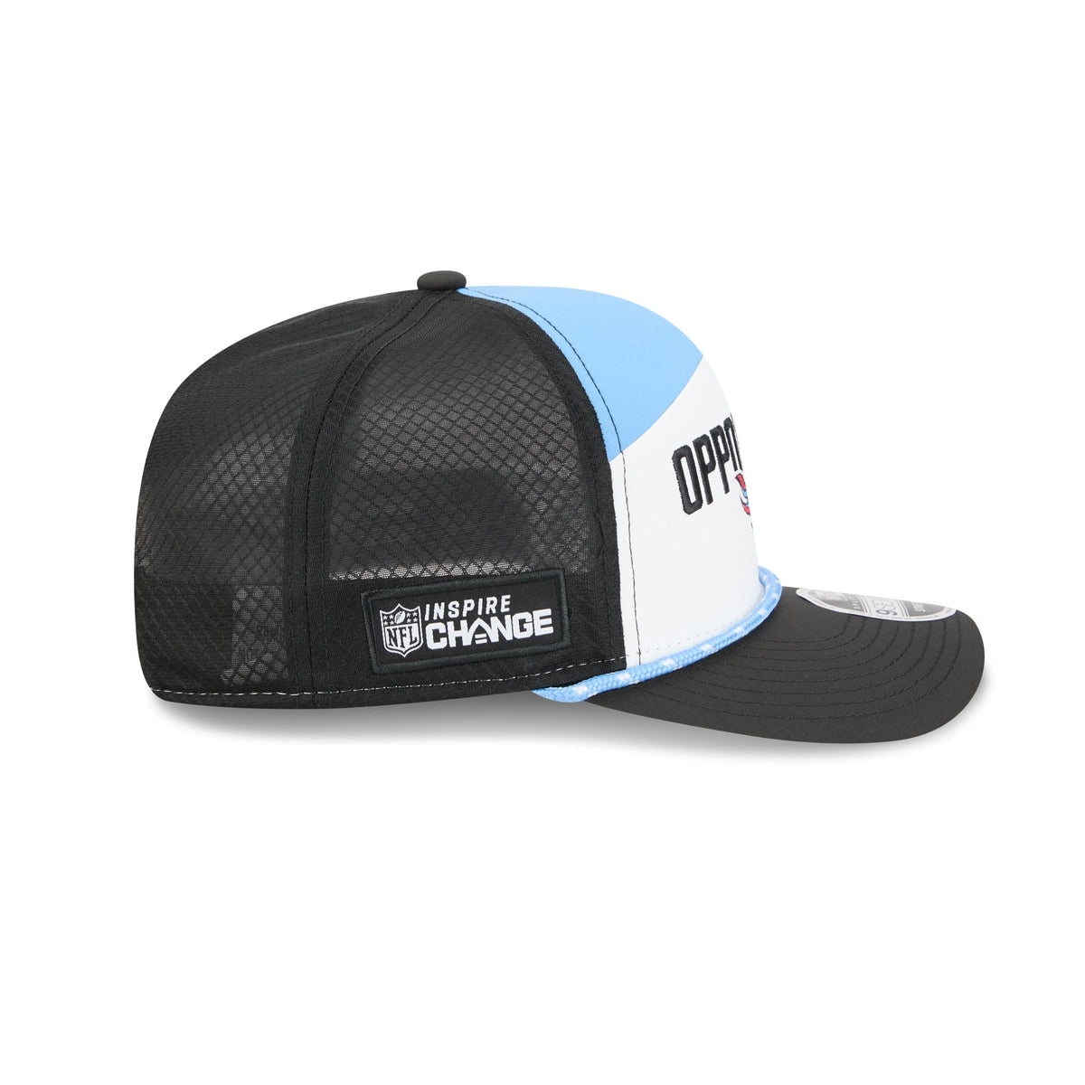 Tennessee Titans 2025 Inspire Change Split Panel 9SEVENTY Trucker Hat