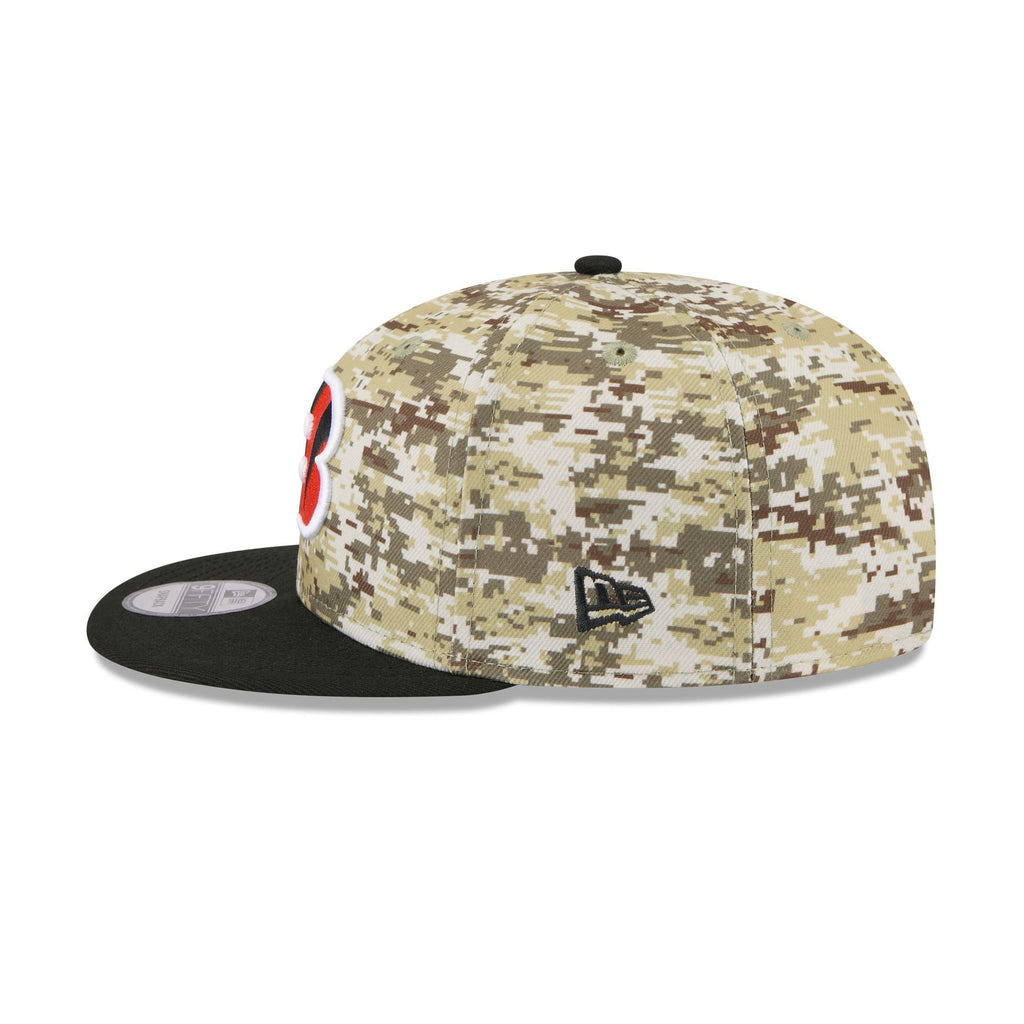 Cincinnati Bengals 2025 Salute to Service Fan Gear 9FIFTY Snapback Hat