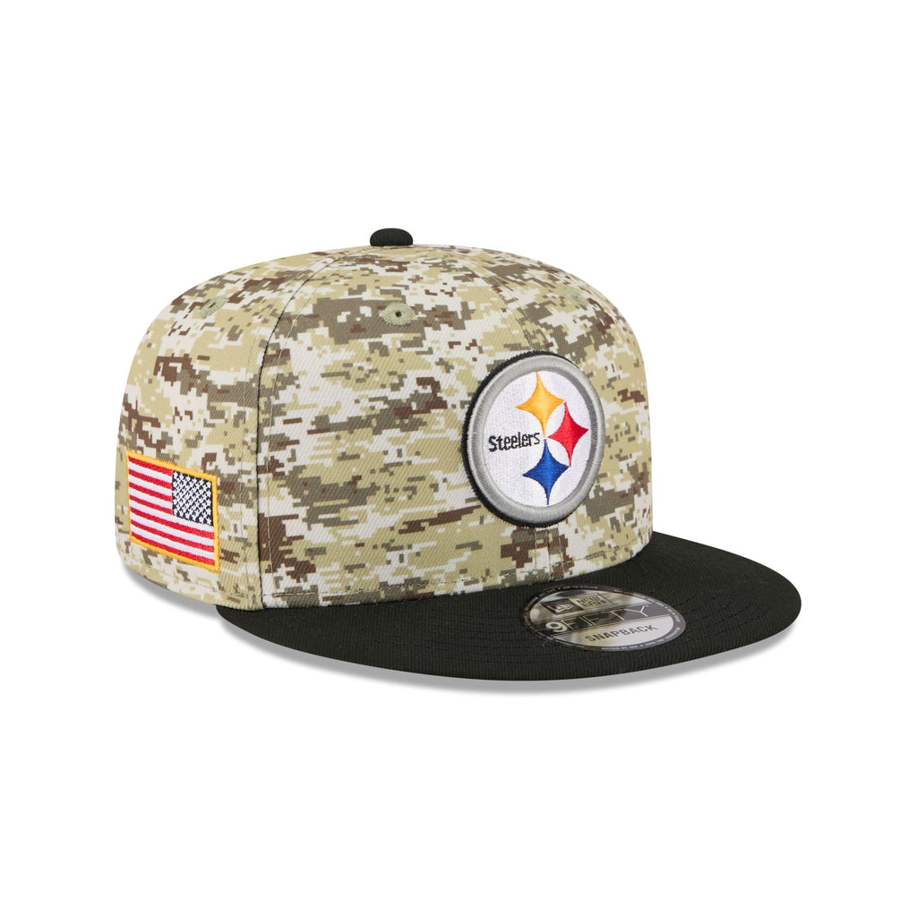 Pittsburgh Steelers 2025 Salute to Service Fan Gear 9FIFTY Snapback Hat
