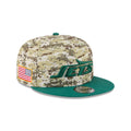 New York Jets 2025 Salute to Service Fan Gear 9FIFTY Snapback Hat