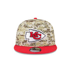Kansas City Chiefs 2025 Salute to Service Fan Gear 9FIFTY Snapback Hat