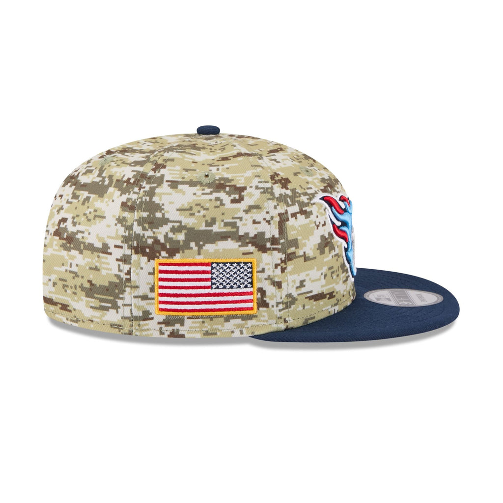 Tennessee Titans 2025 Salute to Service Fan Gear 9FIFTY Snapback Hat