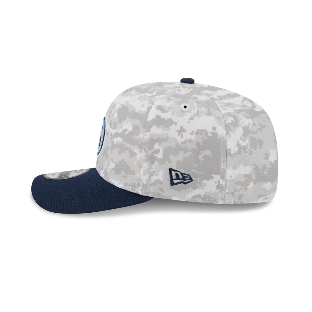 Tennessee Titans 2025 Salute to Service Fan Gear 9SEVENTY Stretch-Snap Hat